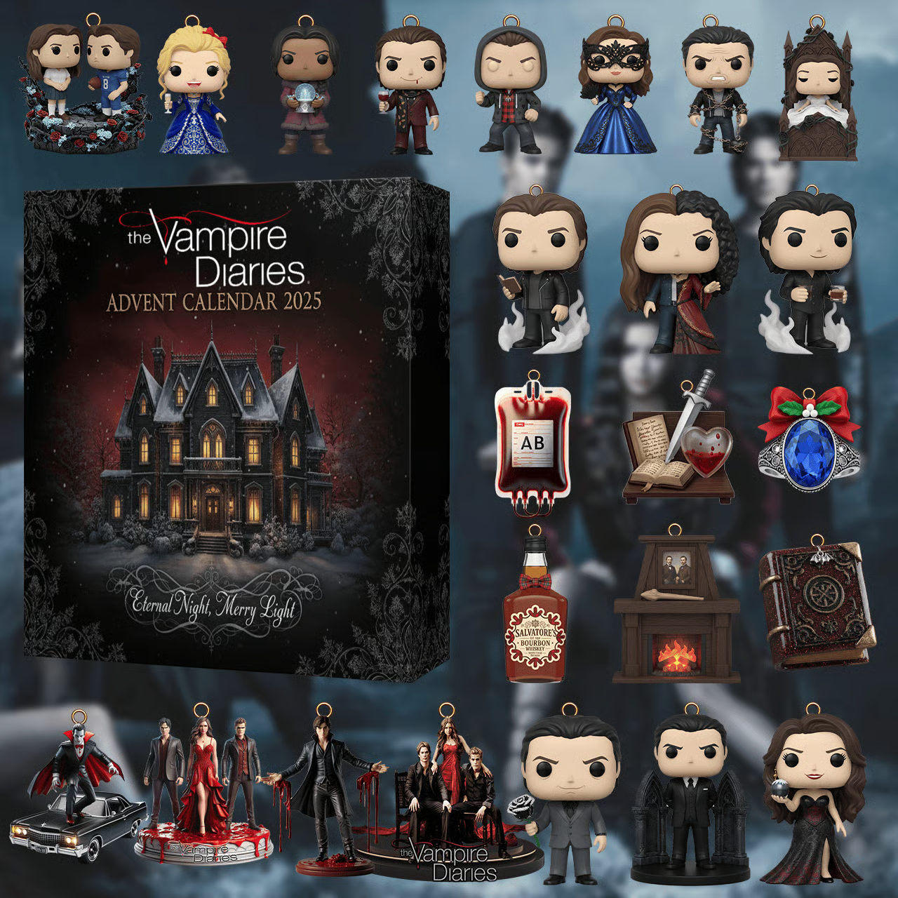 The Vampire Diaries Advent Calendar 2025 Festive Countdown Christmas Gifts For Vampire Lovers