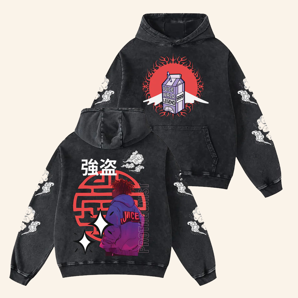 The Variable Merch Juice WRLD Designer Vintage Wash Hoodie Gifts For Friends