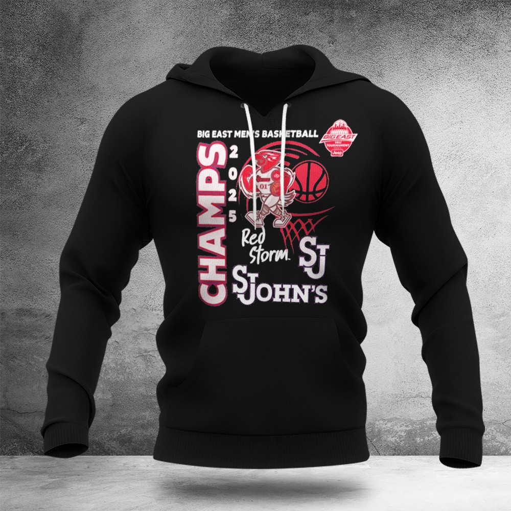 The Victory St. John's Red Storm 2025 Big East Men's Basketball Hoodie Fans Gifts