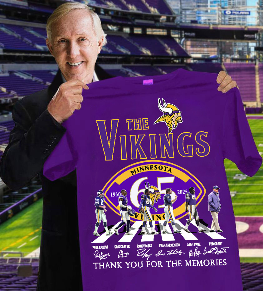 The Vikings Thank You For The Memories Minnesota Vikings T-Shirt Football Fan Gift Ideas