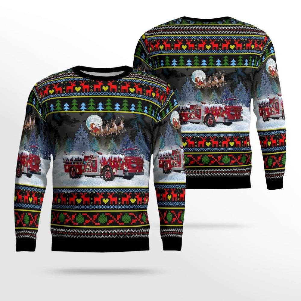 The Villages Florida The Villages Fire Department American LaFrance AOP Ugly Sweater Unisex Christmas Gift