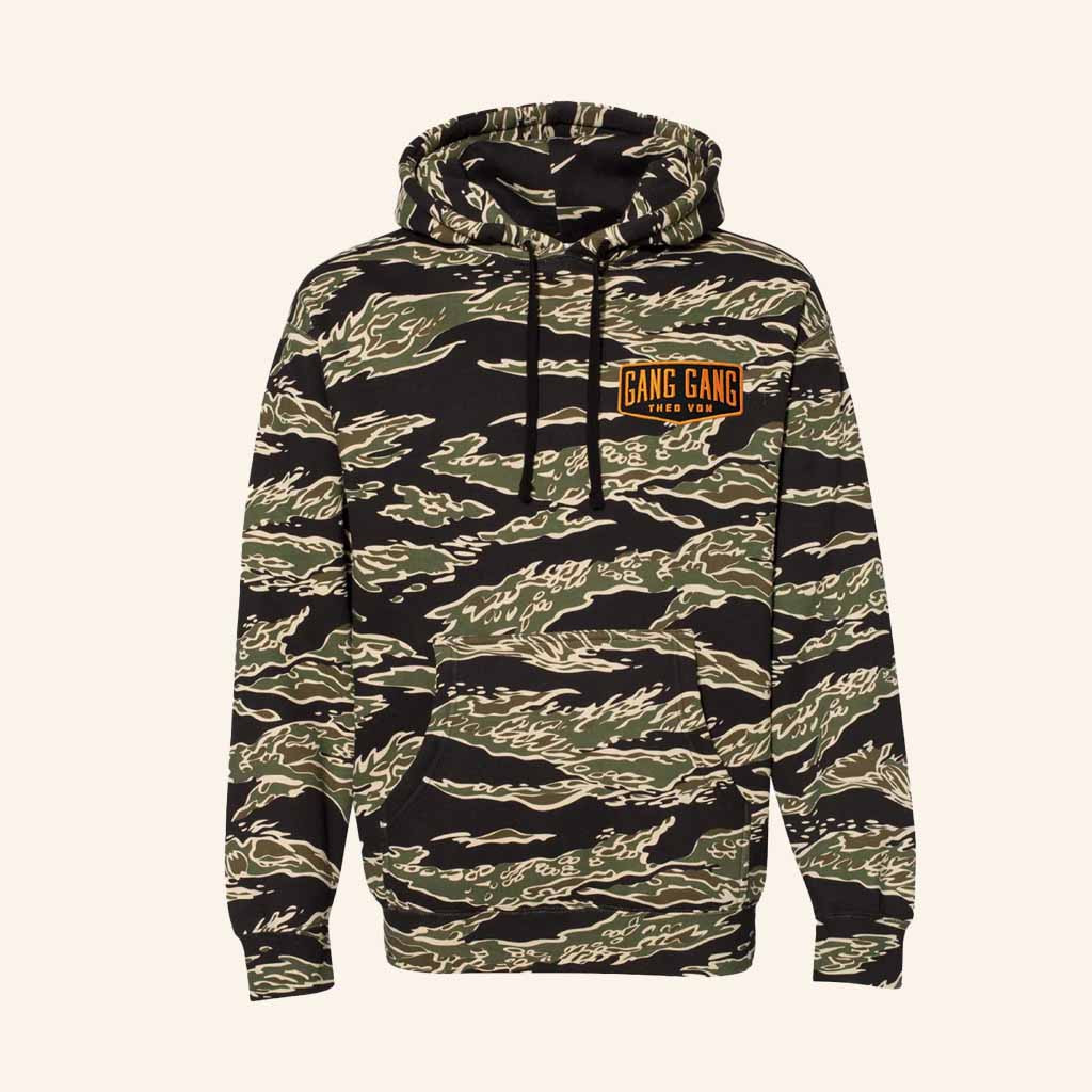 The Von Merch Gang Gang Patch Tiger Camo Hoodie Christmas Gifts For Young Men The Von Merch Gang Gang Patch Tiger Camo Hoodie Christmas Gifts For Young Men