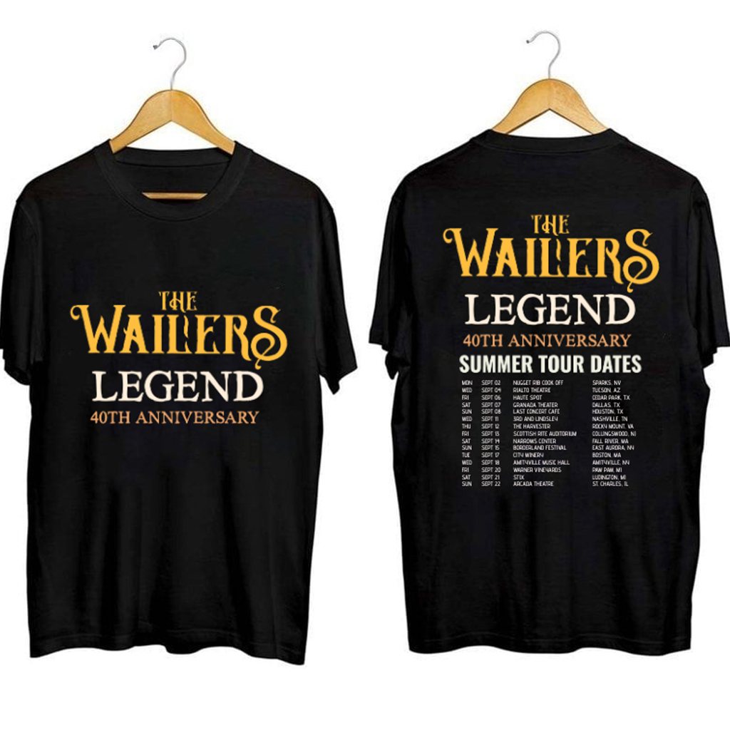 The Wailers 40 Years Of Legend Shirt The Wailers Merch Music Related Gifts For Guys