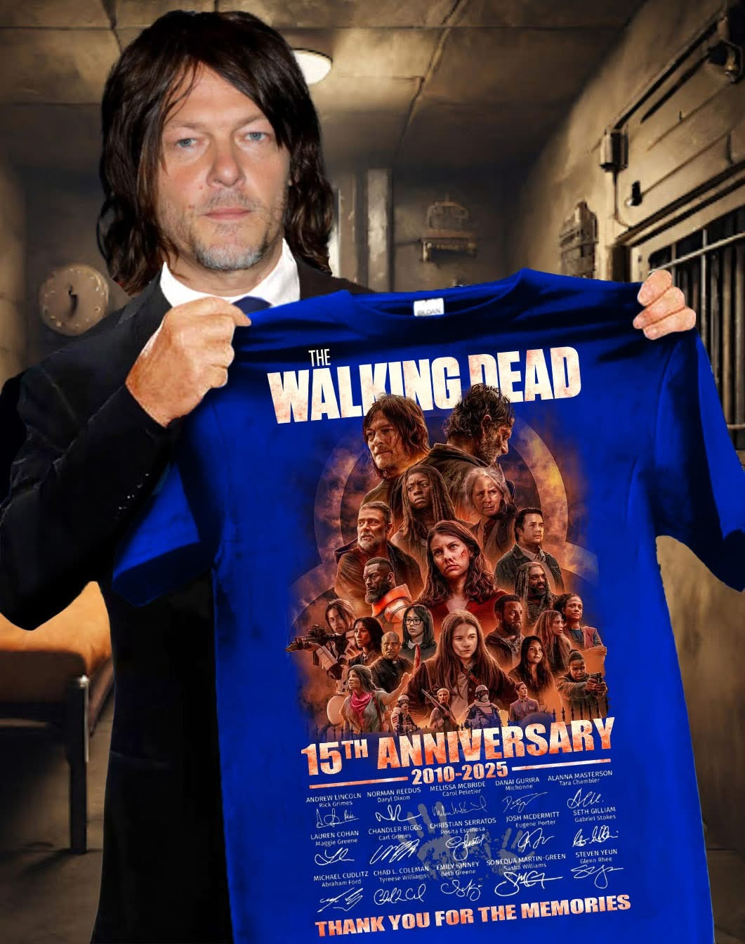 The Walking Dead 15th Anniversary 2010-2025 T-Shirt Unique Gift For Fans