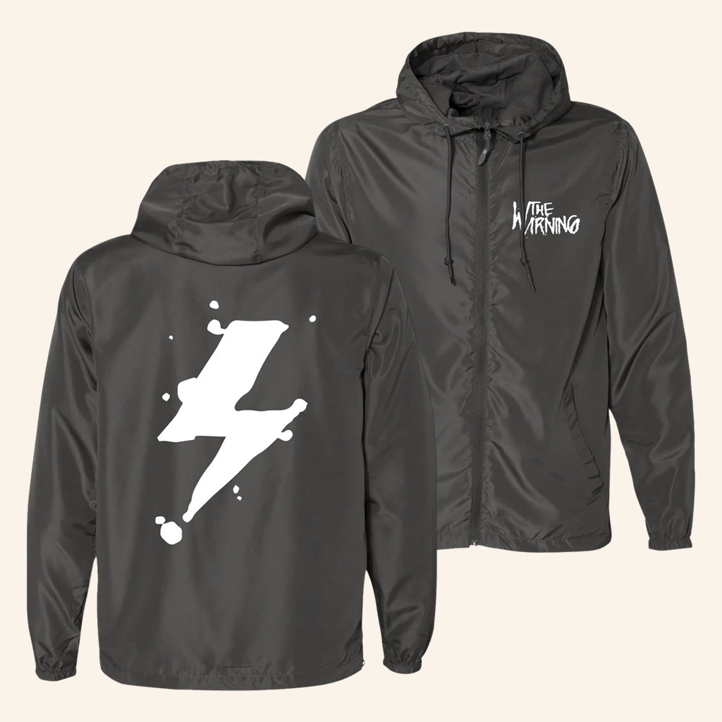 The Warning Merch Lightning Bolt Windbreaker Jacket Best Gifts For Rock Lovers