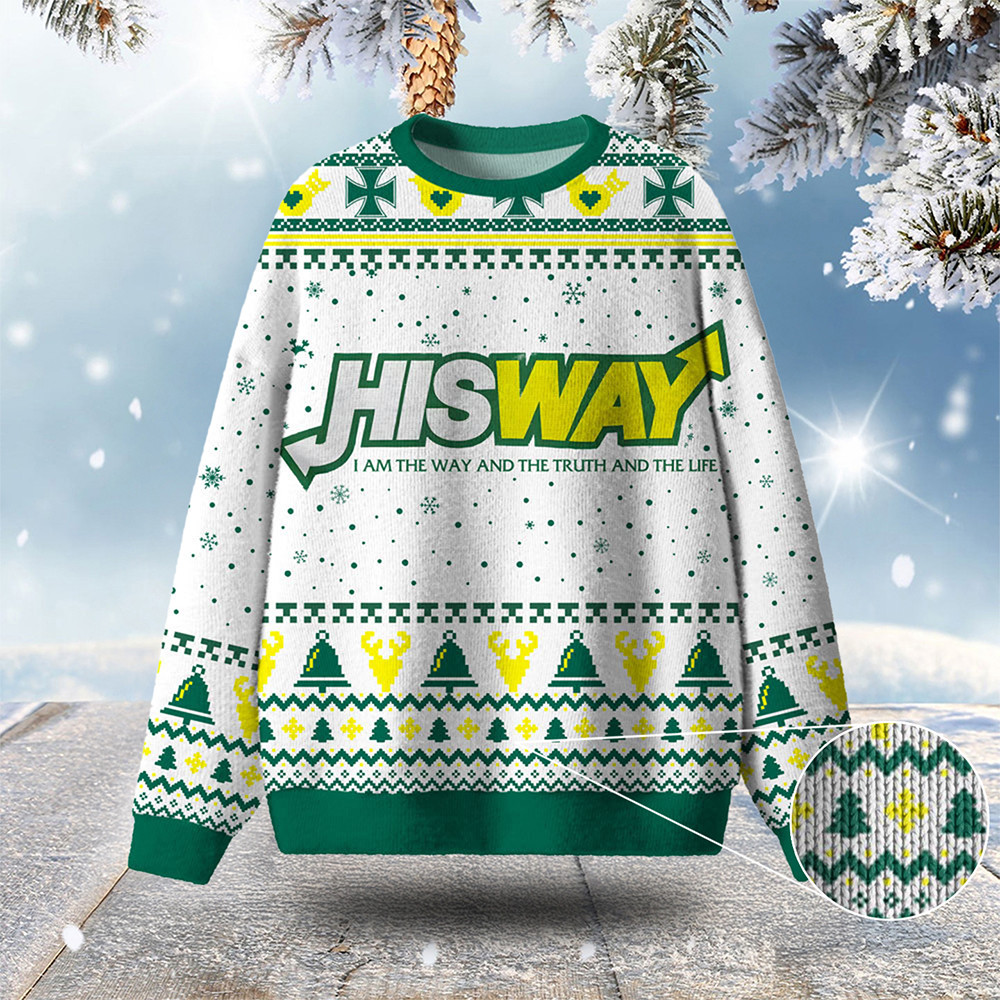 The Way The Truth And The Life Ugly Christmas Sweater Winter Apparel Christian Christmas Gifts