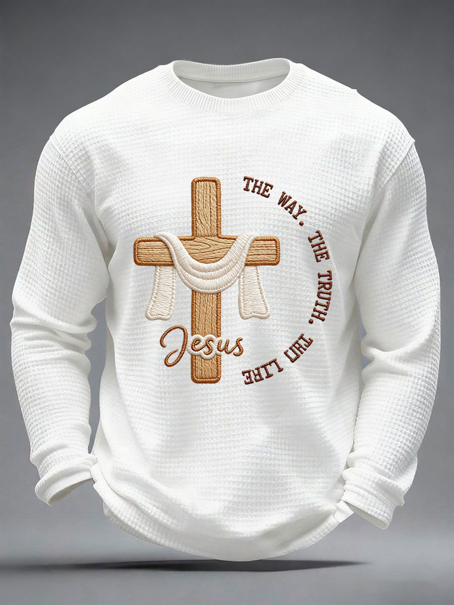 The Way The Truth The Life Long Sleeve Shirt Jesus Faith Cross Clothing Gift Ideas