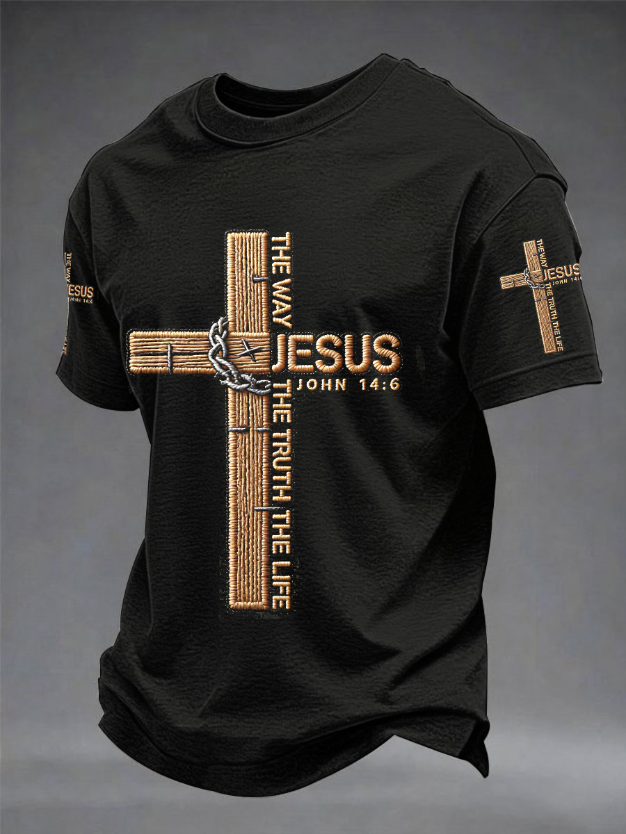 The Way The Truth The Life T-Shirt Jesus John 14 6 Apparel Christian Gift