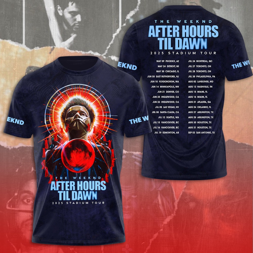 The Weeknd After Hours Til Dawn T-Shirt Concert Gift Ideas For Guys