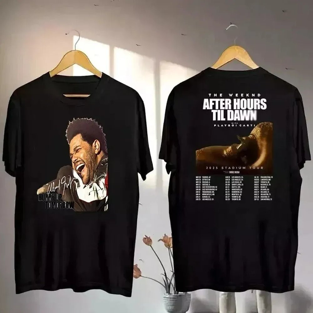 The Weeknd After Hours Til Dawn Tour 2025 T-Shirt Music Merch Best Gift For Fans And Lovers