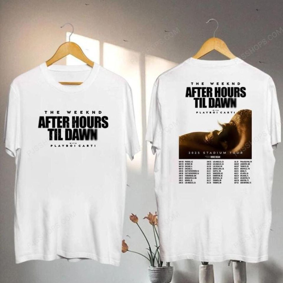 The Weeknd After Hours Til Dawn Tour Graphic T-Shirt Best Gift For Music Fans