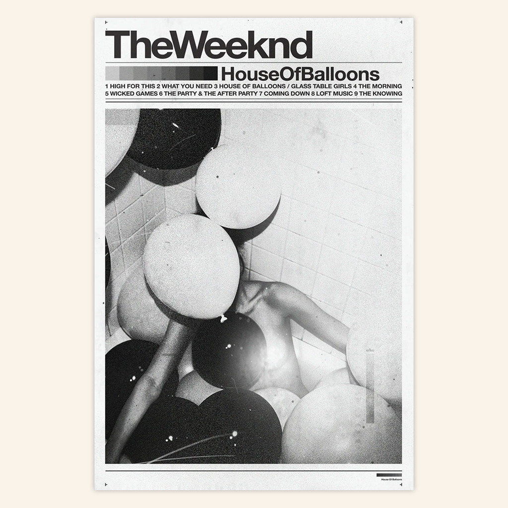 The Weeknd Merch House Of Balloons Poster Home Decor Best Gifts For Music Lovers