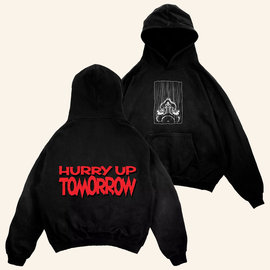 The Weeknd Merch Hurry Up Tomorrow Frank Miller Art Hoodie Music Gift Ideas For Guys