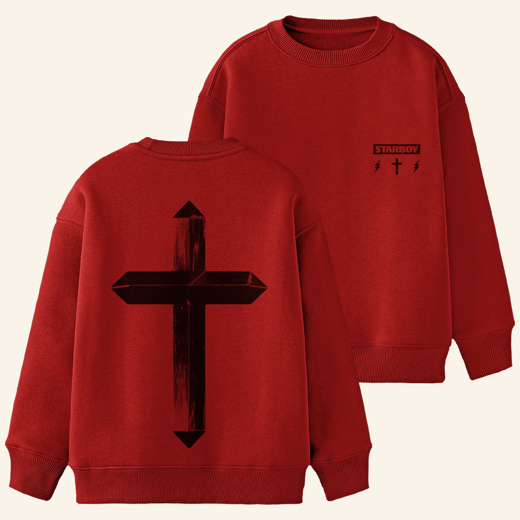 The Weeknd Merch Starboy Crewneck Sweatshirt XO Merch Gift Ideas For Music Lovers