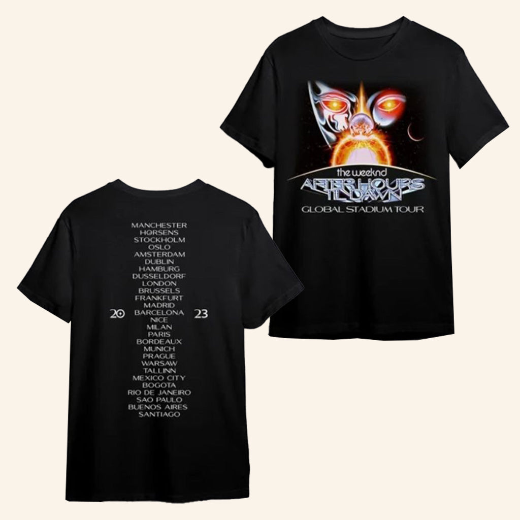 The Weeknd Merch The Weeknd After Hours Til Dawn Tour 2023 T-Shirt Presents For Music Lovers