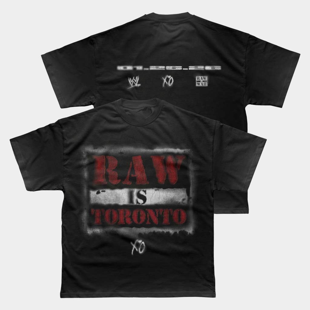 The Weeknd Merch WWE X XO Raw Is Toronto T-Shirt Birthday Gifts For Music Lovers