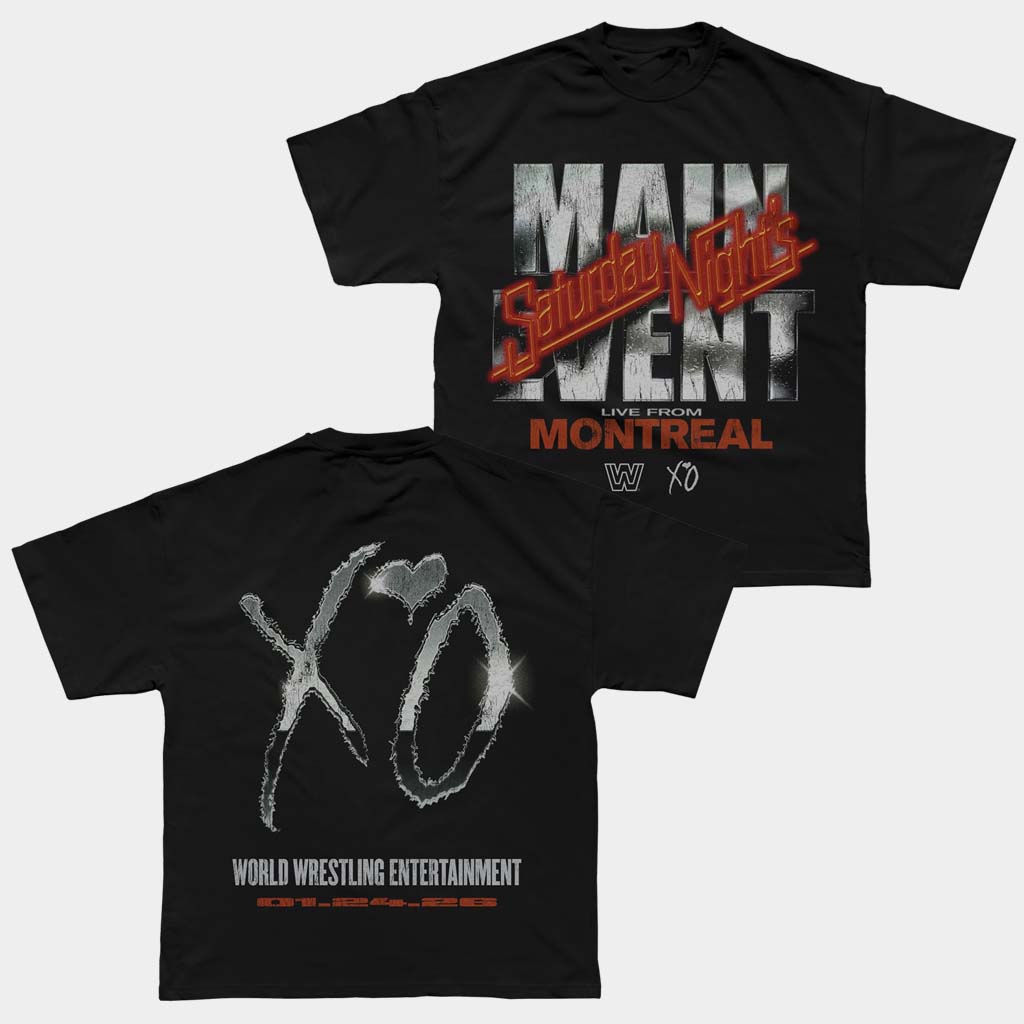 The Weeknd Merch WWE X XO Saturday Night's Main Event T-Shirt Gifts For Music Lovers The Weeknd Merch WWE X XO Saturday Night's Main Event T-Shirt Gifts For Music Lovers