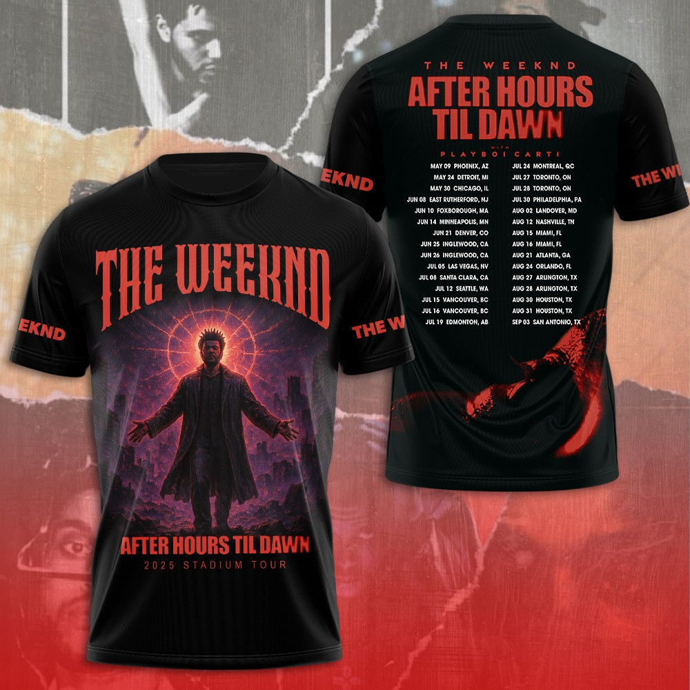 The Weeknd Tour 2025 T-Shirt Birthday Gifts For Music Lovers