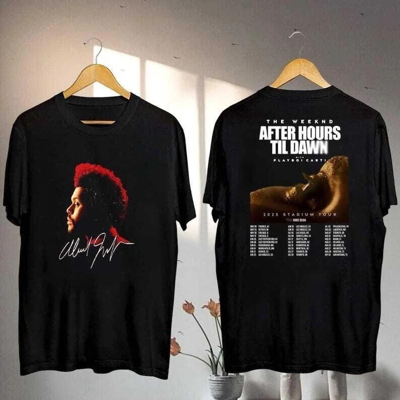The Weeknd Tour Merch The Weeknd Hurry Up Tomorrow Tour T-Shirt Fans Gifts