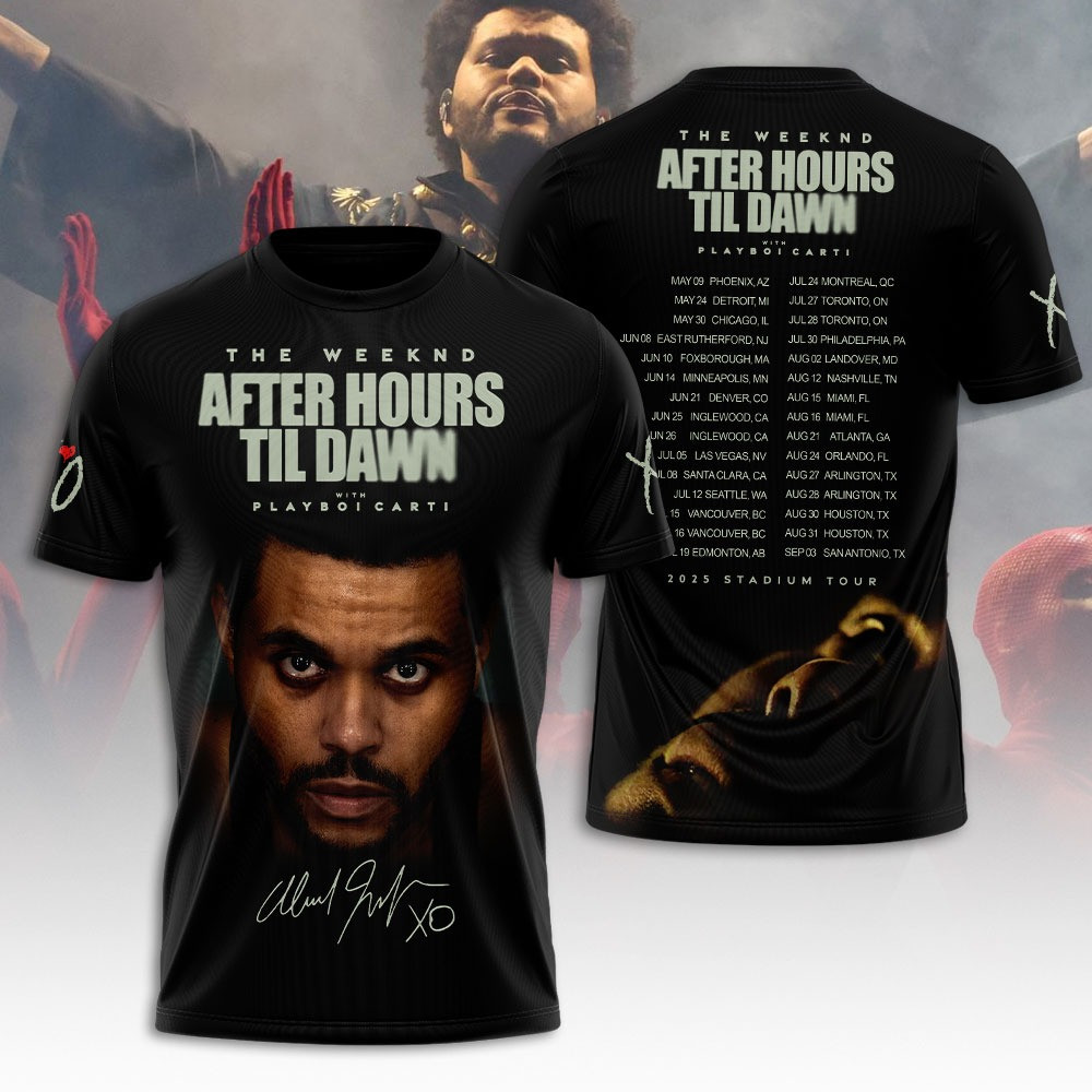 The Weeknd World Tour 2025 T-Shirt Birthday Gifts For Music Lovers