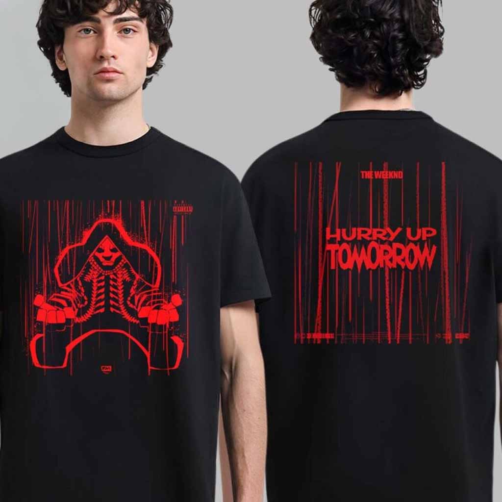 The Weeknd x Frank Miller Hurry Up Tomorrow Album Cover Collector T-Shirt Music Lover Gifts For Him The Weeknd x Frank Miller Hurry Up Tomorrow Album Cover Collector T-Shirt Music Lover Gifts For Him