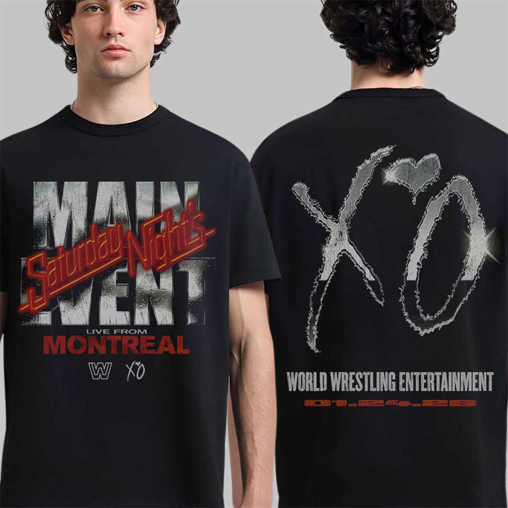 The Weeknd XO x WWE Saturday Night's Main Event Live From Montreal January 24 2026 T-Shirt