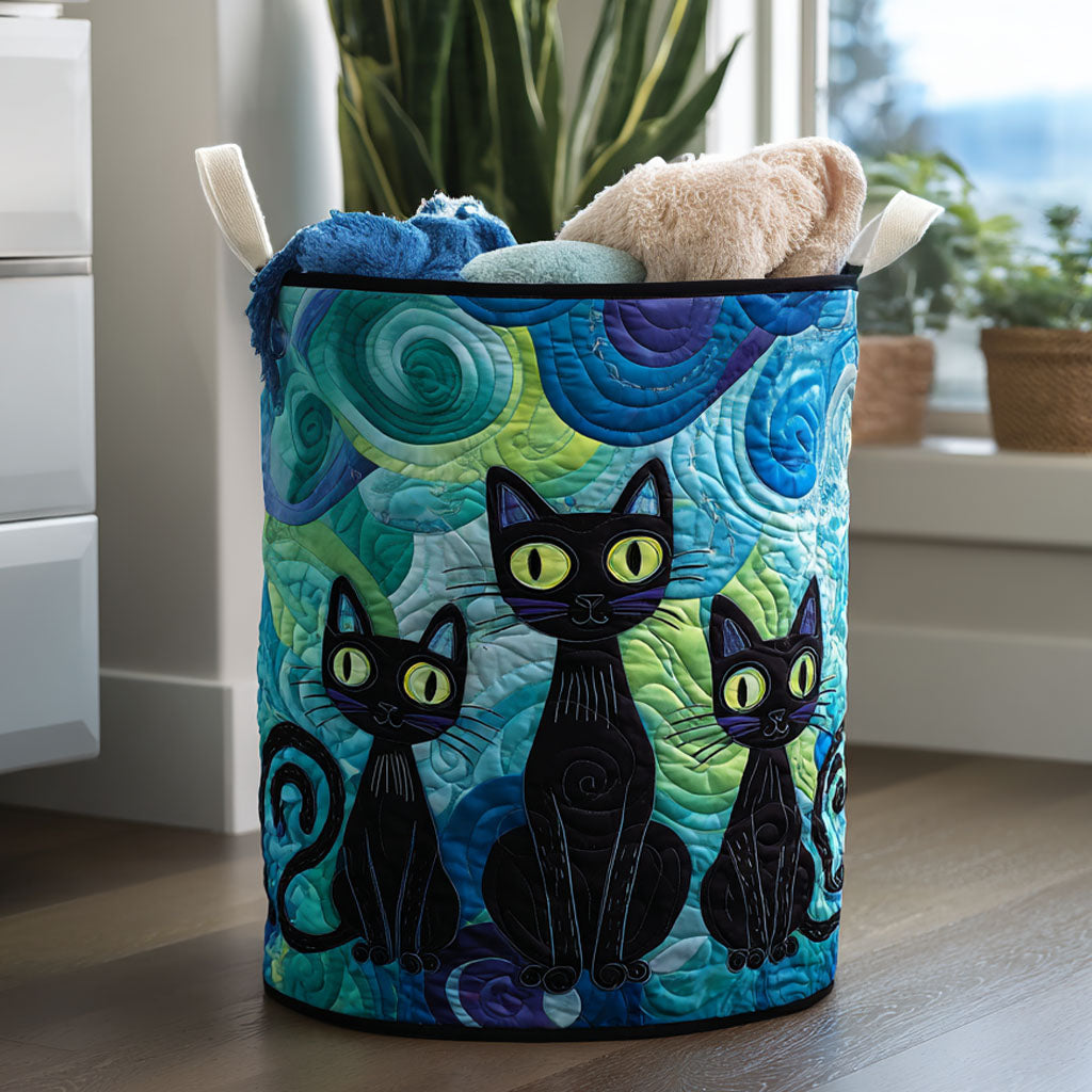 The Whisker Parade Quilted Laundry Basket Fall Merch Pick