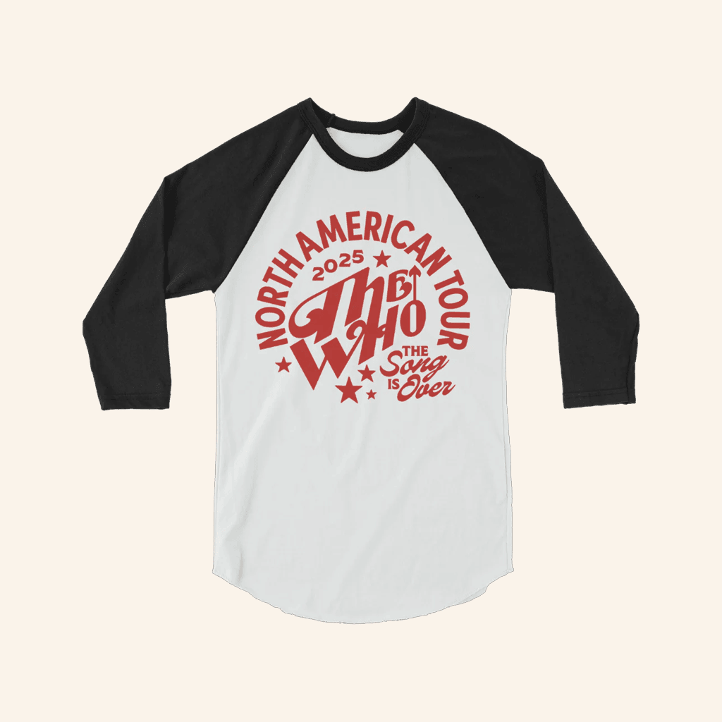 The Who Merch Shop The Song Is Over Tour Raglan T-Shirt Gifts For Him The Who Merch Shop The Song Is Over Tour Raglan T-Shirt Gifts For Him