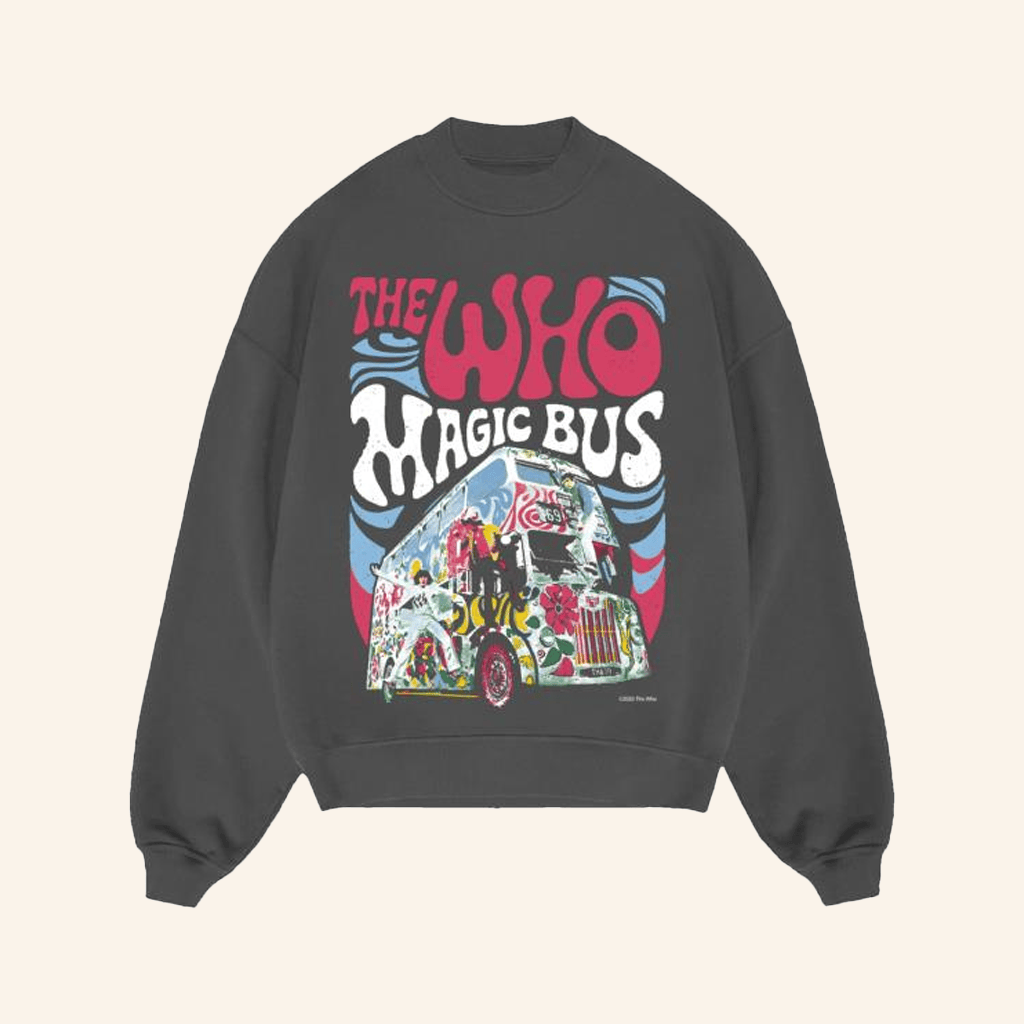 The Who Merch The Who Magic Bus Crewneck Sweatshirt Best Gifts For Boyfriend The Who Merch The Who Magic Bus Crewneck Sweatshirt Best Gifts For Boyfriend