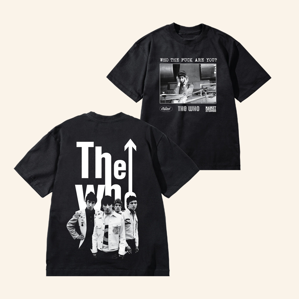 The Who Merch The Who X Market D2c Exclusive Black And White Photography T-Shirt Fan Gifts