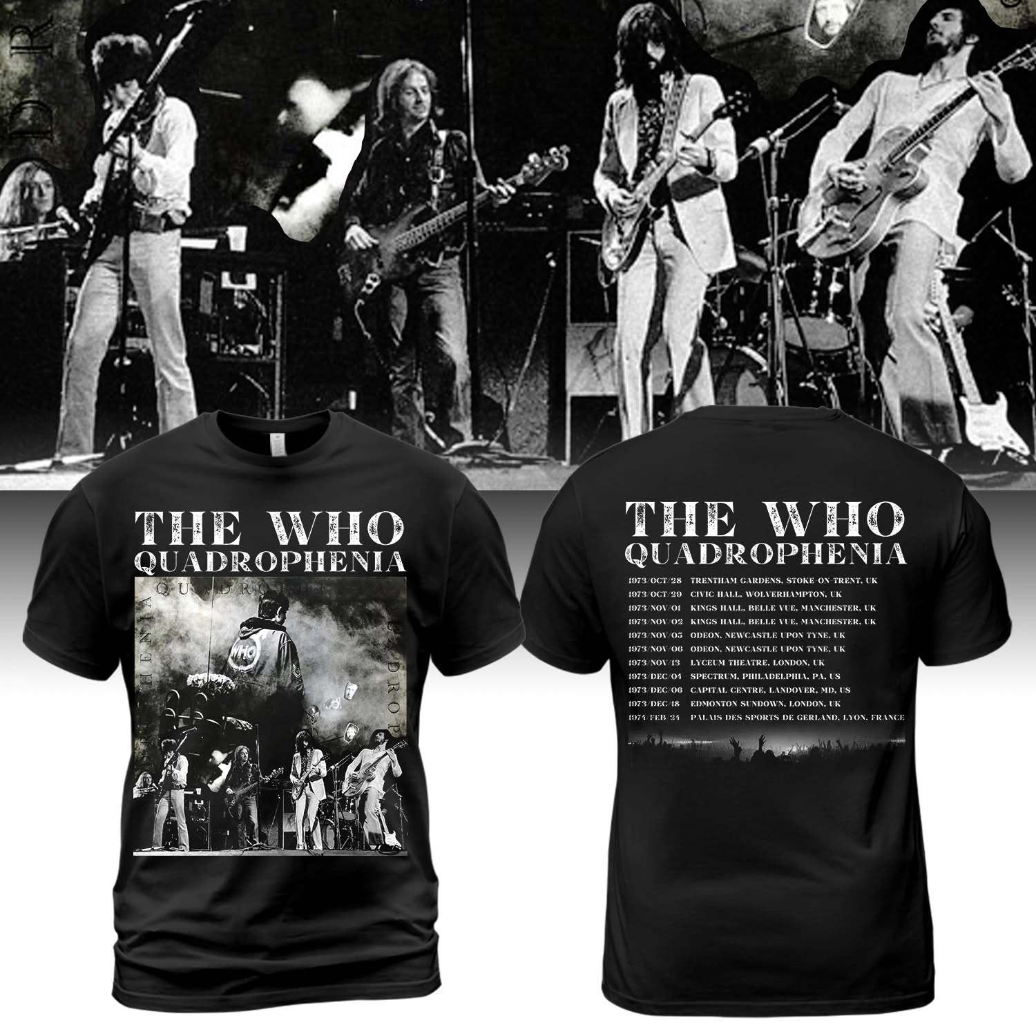 The Who Quadrophenia Tour T-Shirt The Who Band Merch Best Gift For Music Fans