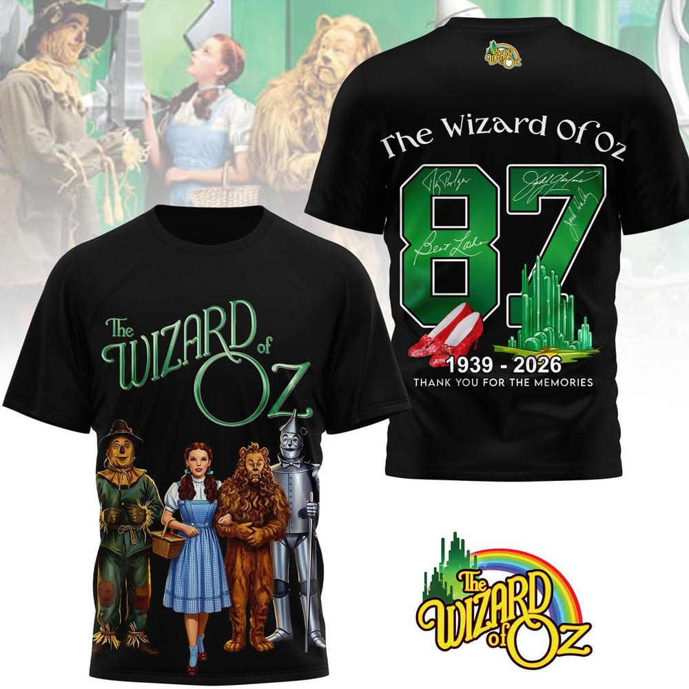 The Wizard Of Oz 87th Anniversary 1939 2026 Thank You For The Memories T-Shirt Gifts For Fans