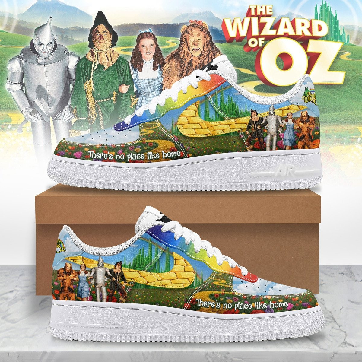 The Wizard Of OZ There's No Place Like Home AF1 Shoes Gifts For Fans
