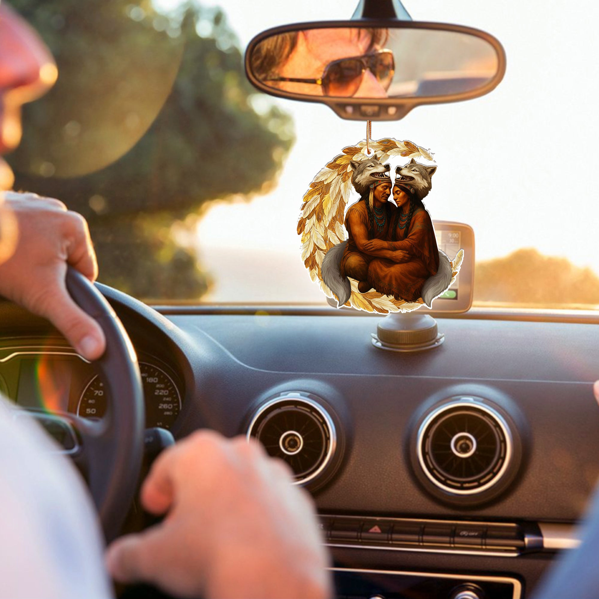 The Wolves Chief Christmas Car Ornament Native American Themed Gifts For Native