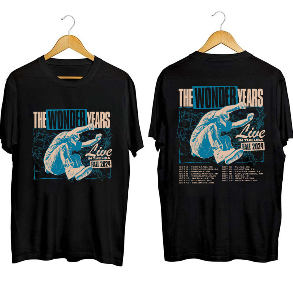 The Wonder Years Fall Tour 2024 Shirt Fan Merch Presents For Music Lovers