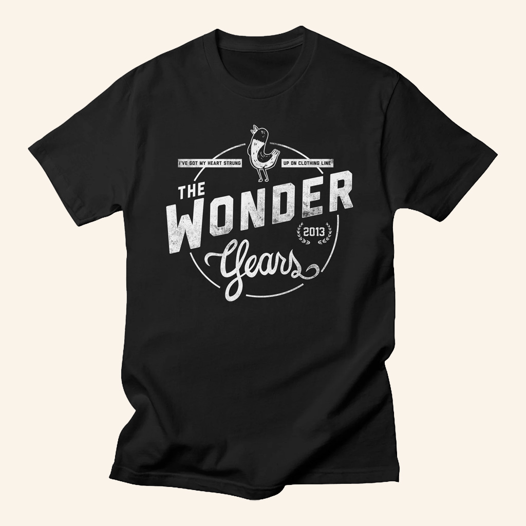 The Wonder Years Merch The Wonder Years Hearts On A Clothing Line Black T-Shirt Him Gifts The Wonder Years Merch The Wonder Years Hearts On A Clothing Line Black T-Shirt Him Gifts