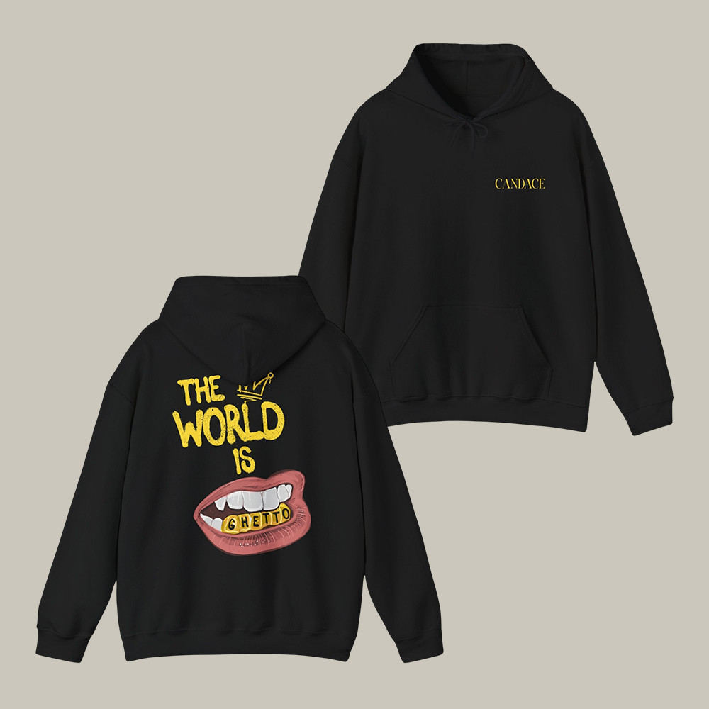 The World Is Ghetto Hoodie Candace Owens Apparel Present For Supporters
