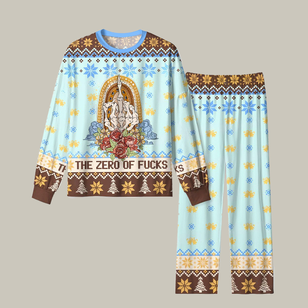 The Zero Of Fcks Sacred Bloom Christmas Pajamas Holiday Outfits Christmas Gifts For Tarot Readers