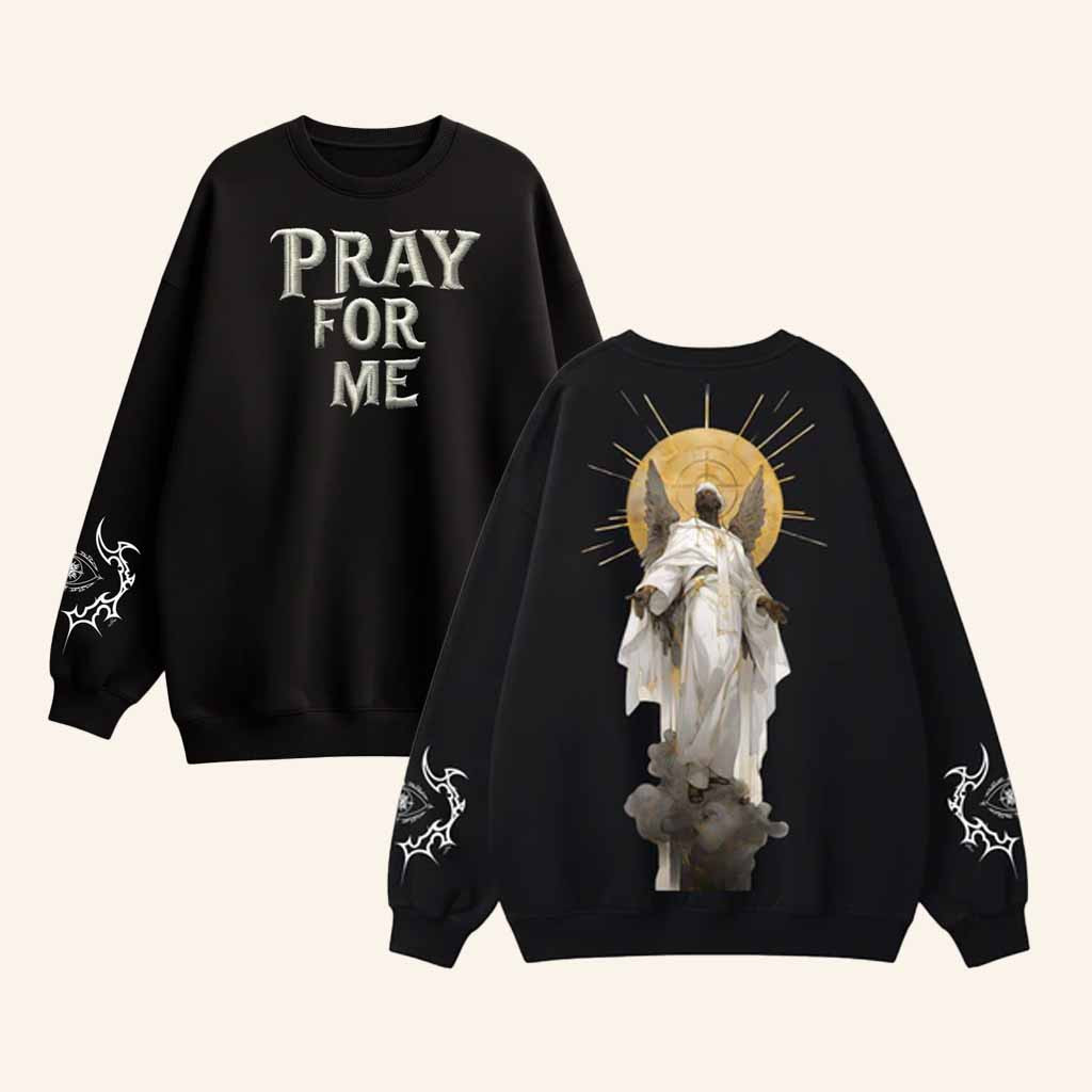 TheBTclub Merch Pray For Me Sweatshirt Birthday Gift Ideas For Girlfriend TheBTclub Merch Pray For Me Sweatshirt Birthday Gift Ideas For Girlfriend