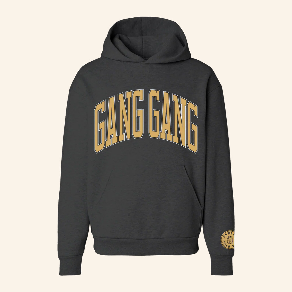 Theo Von Merch Gang Gang Collegiate Black Hoodie Gifts For Sisters