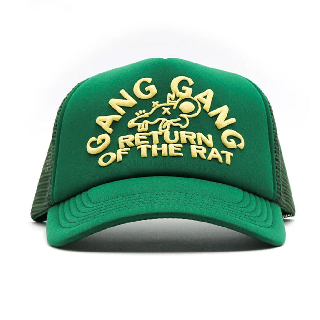 Theo Von Merch Gang Gang Trucker Hat Green Embroidered Gifts For Mom Theo Von Merch Gang Gang Trucker Hat Green Embroidered Gifts For Mom