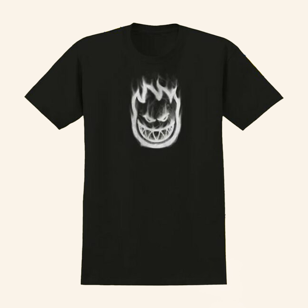 Theory Skate Merch Spitfire Wheels Bighead Smoke Black T-Shirt Gifts For Dudes