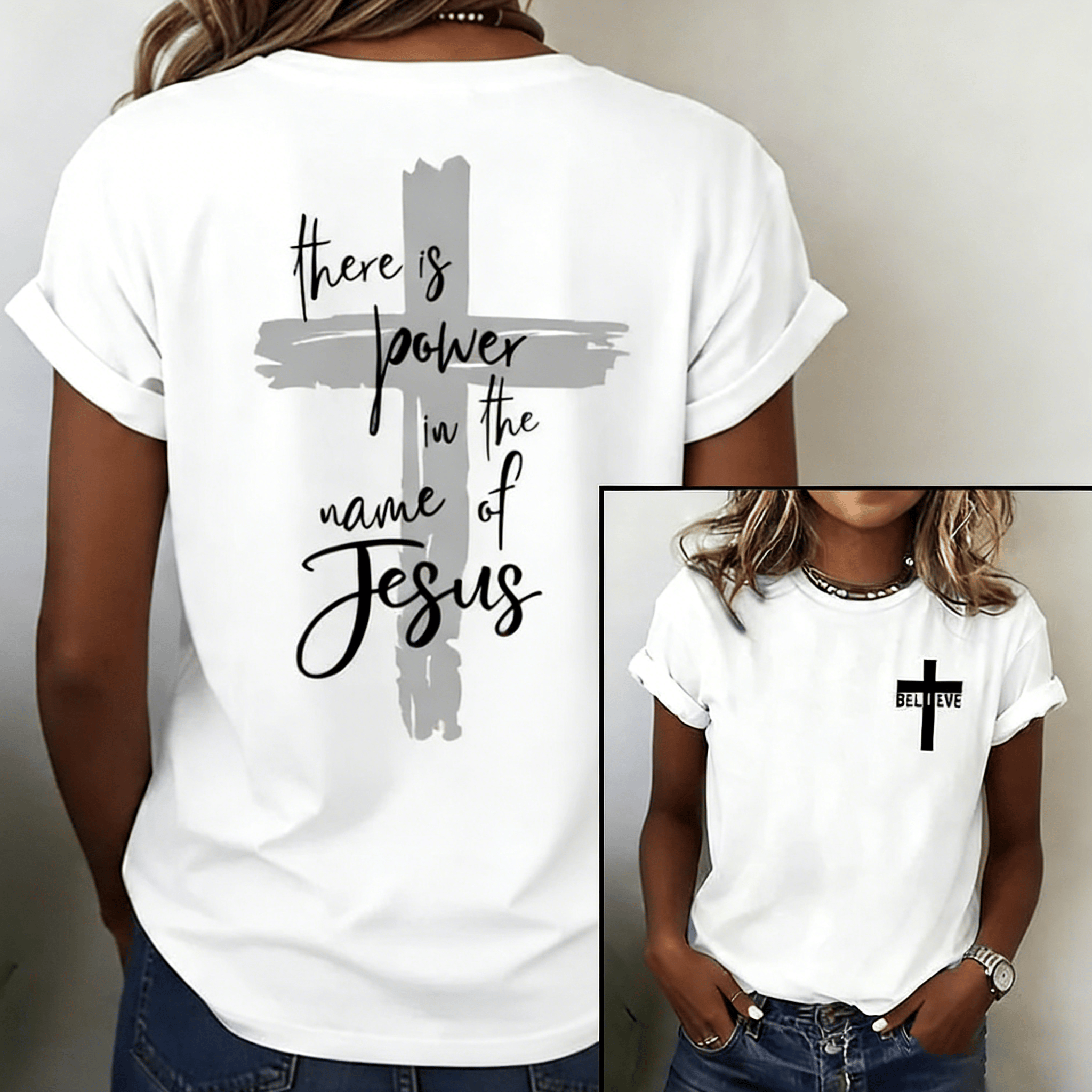 There Is Power In The Name Of Jesus T-Shirt Faith Based Shirt Unique Gift Ideas