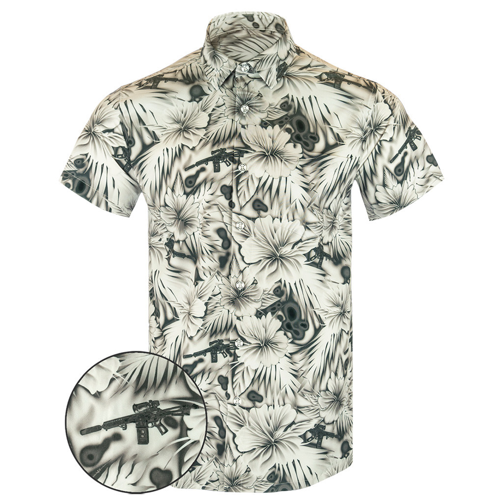 Thermal Ops White Button Down Shirt Tactical Shirt Hawaii Style Merch Gun Lovers Gifts Thermal Ops White Button Down Shirt Tactical Shirt Hawaii Style Merch Gun Lovers Gifts