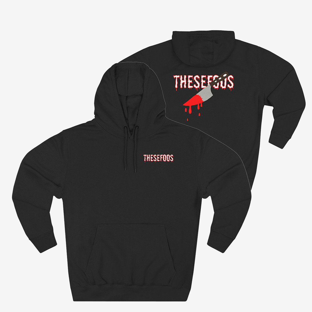 These Foos Bloody Knife Graphic Hoodie These Foos Apparel Great Gift For Enthusiasts