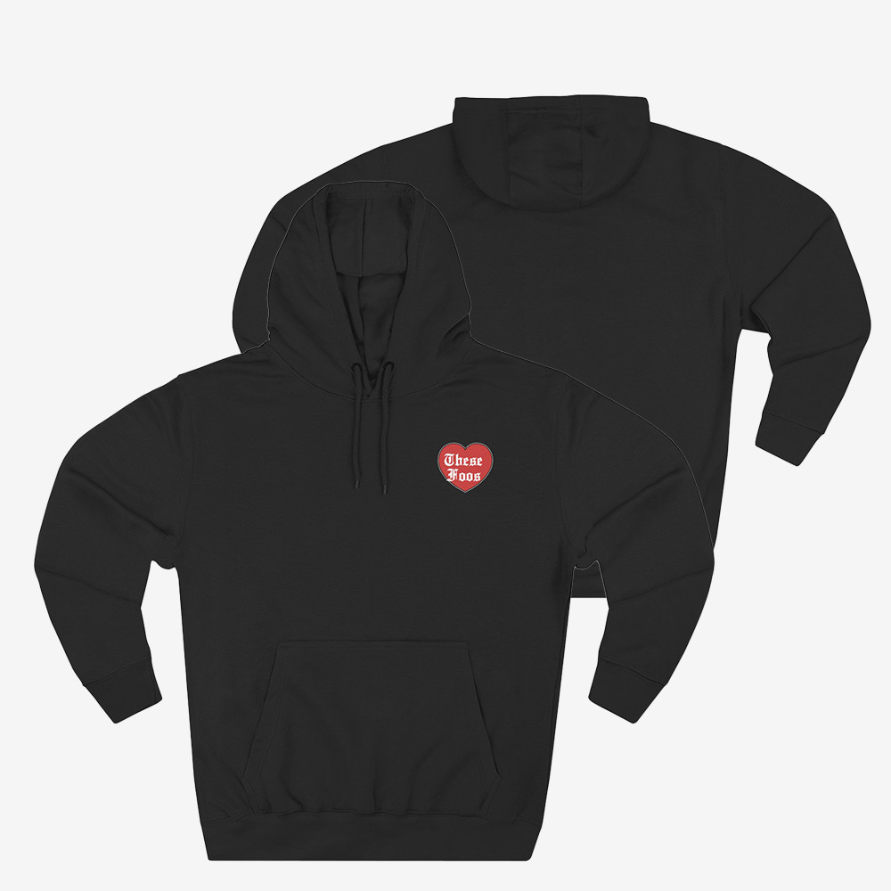 These Foos Heart Graphic Hoodie Streetwear These Foos Apparel Great Gift For Him
