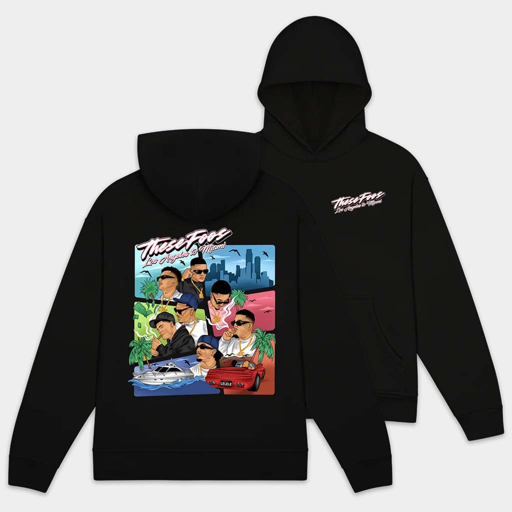 These Foos Merch These Foos LA Vice Hoodie Best Birthday Gift For Husband