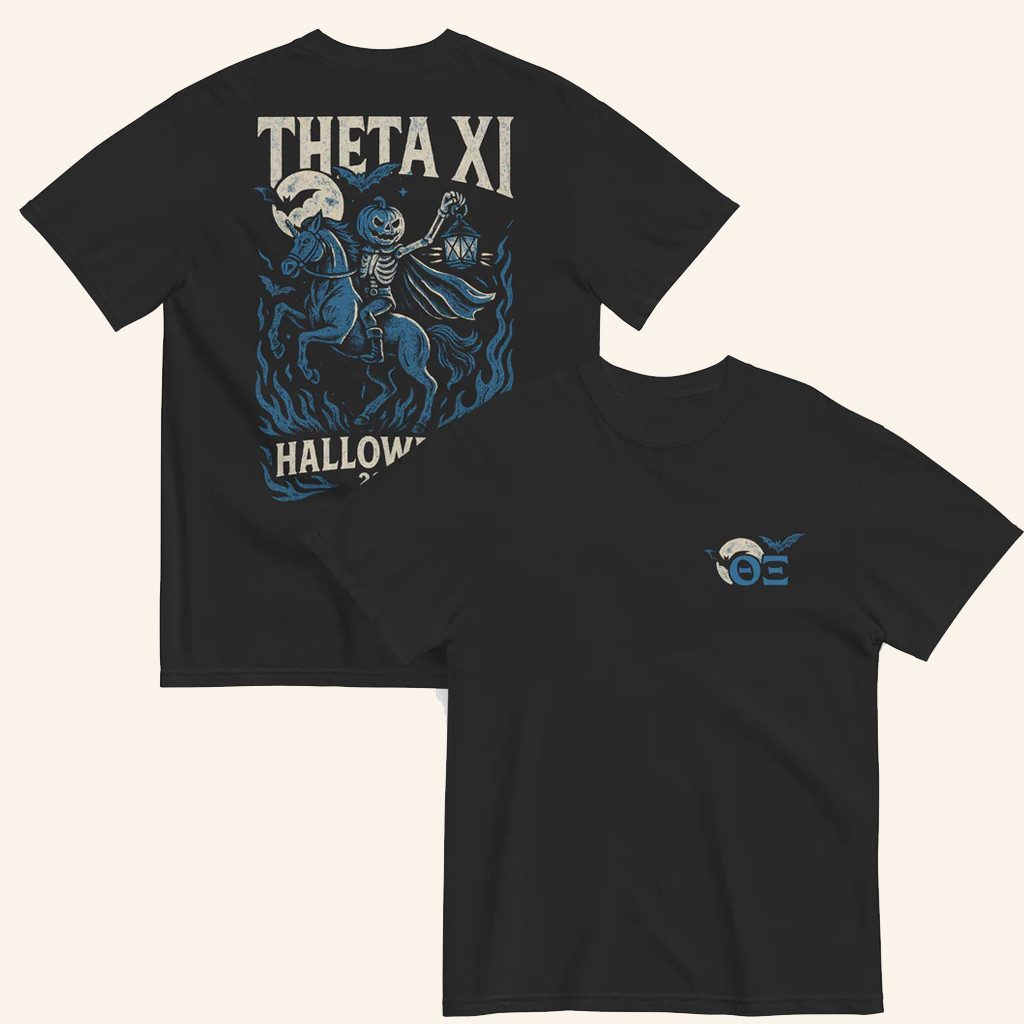 Theta XI Merch Theta XI Halloween T-Shirt Halloween Gifts For Dad Theta XI Merch Theta XI Halloween T-Shirt Halloween Gifts For Dad