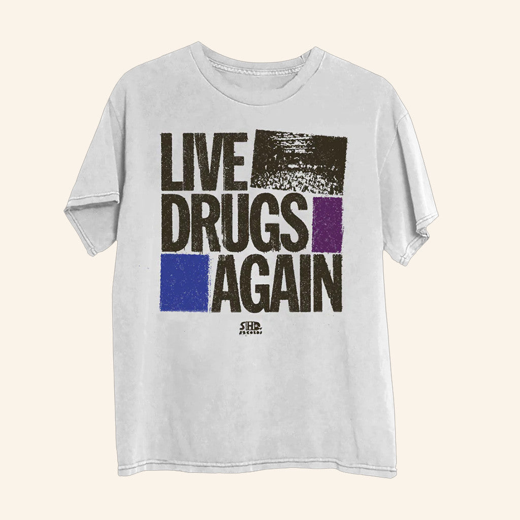 Thewarondrugs Merch Live Drugs Again Cover T-Shirt Present For Husband Thewarondrugs Merch Live Drugs Again Cover T-Shirt Present For Husband