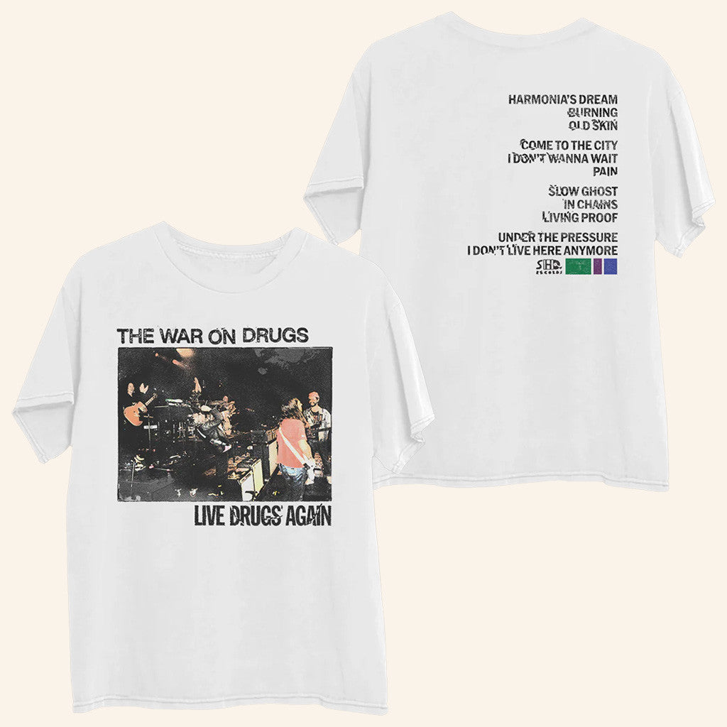 Thewarondrugs Merch Live Drugs Again Photo Ticketmaster Exclusive Shirt Him Gifts Thewarondrugs Merch Live Drugs Again Photo Ticketmaster Exclusive Shirt Him Gifts